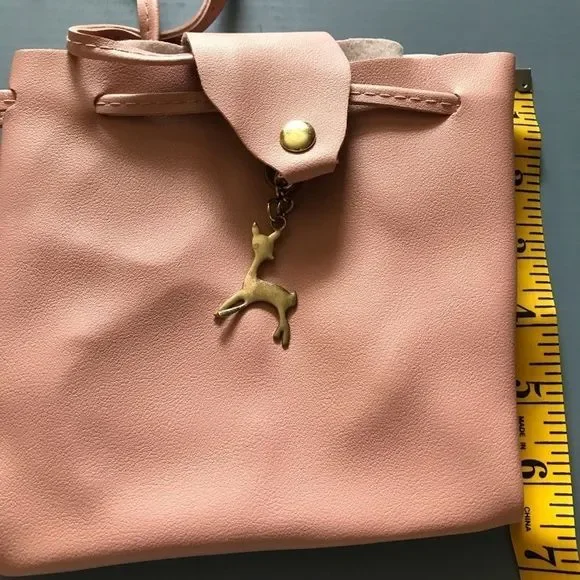 Mini leather crossbody bucket bag - Picture 7 of 8